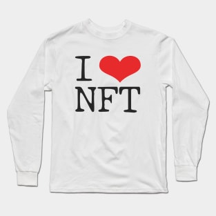 I love NFT, I heart NFT Long Sleeve T-Shirt